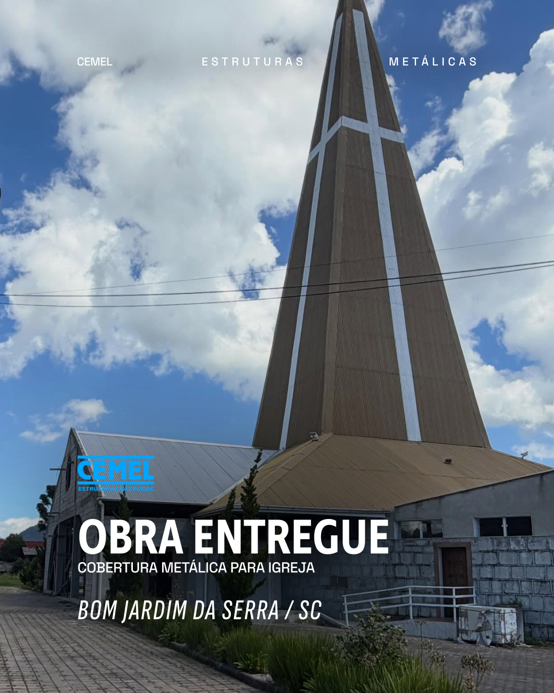 Cobertura de igreja em Bom Jardim da Serra